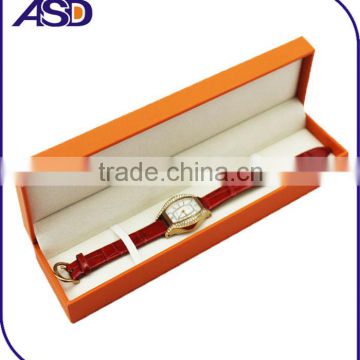 custom luxury Rectangle shape leather watch box