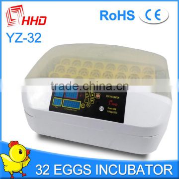 98% Hatching Rate Transparent 32 chicken eggs Automatic Incubator