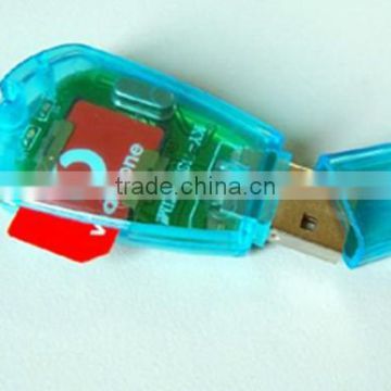 China cheap USB SIM Card Reader (GSM and CDMA Compatible)
