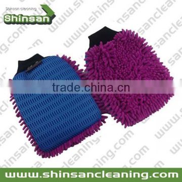 Hot selling microfiber car wash glove/ Microfiber cleaning chenille Car wash mitt/Chenille Dusting Mitt