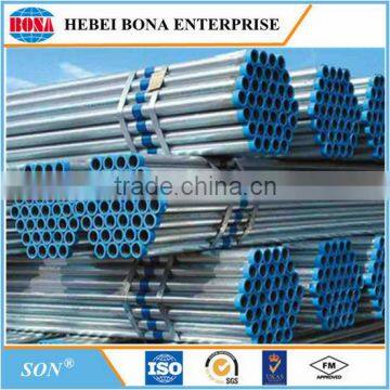 Hot dipped galvanized carbon steel welded pipes