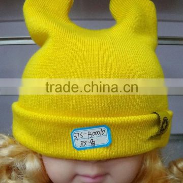 2014Hot sales! Charming Solid Color cotton wholesale baby hat