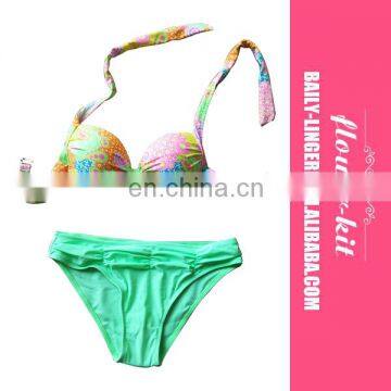Factory Price 2017 Wonderful Womens Tankini Halter Bikini For Women