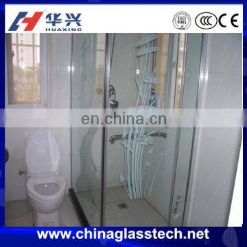 energy efficient flat glass frameless sliding shower door