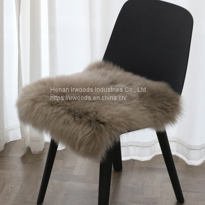 Luxury Genuine Australia Sheepskin Lambskin Fur Car Seat Cushion Pure Natural Long Wool Fluffy Seat Covers