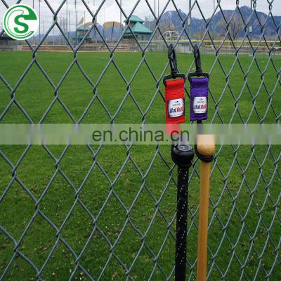 Best price 9 gauge plastic coated chain link wire roll mesh fencing for farm and sports filed fence