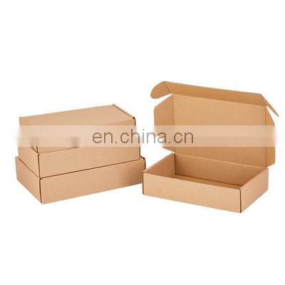 Custom logo printing Brown corrugated mailer box, Kraft paper box