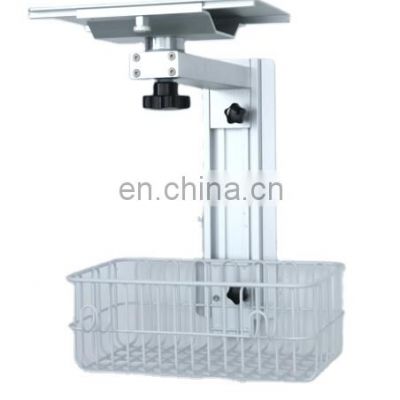 Hospital  Furniture Aluminium Alloy Bracket Wall Mounted Stand for Patient Monitor