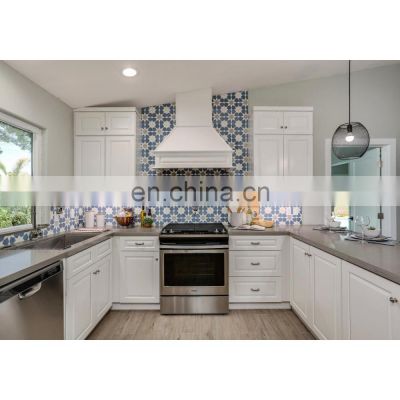 American Standard RTA Solid Wood Kitchen Cabinets White Shaker Style Kitchen Cabinet for Wholesalers