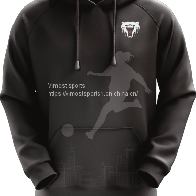 Black Customized Sublimation Hoodie with High Quality