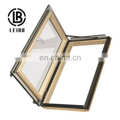 Aluminum electric skylight top hung opening angle 90 degrees roof skylight