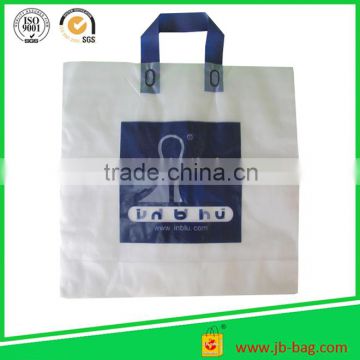 Heavy Duty Large Plastic Loop Handle Carrier Bag in supermarket or mall