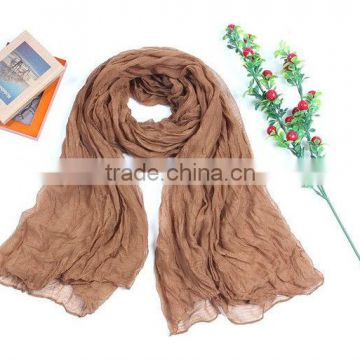 2013 Summer Hot Coffee Solid Color Polyester Ladies Shawl