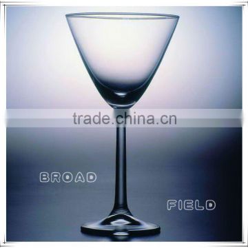 Disposable plastic crystal wine glass