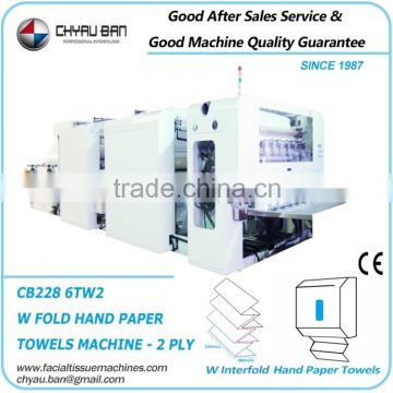 6 Lanes Trimming W Fold Hand Paper Towels Processing Making Machine Design