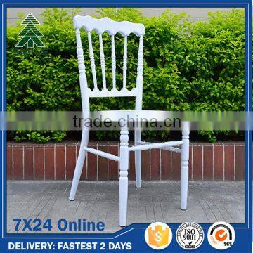 Aluminum wedding chairs napoleon chairs white