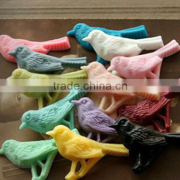 bird resin cabochons, kawaii style ,mix color ,various size for phone or home decoration