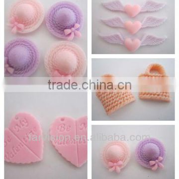 high quality flatback kawaii mixed style resin bow cabochons