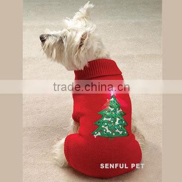 Dog Clothes Pet Sweater Knitwear Christmas Gift Santa Jumper