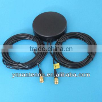 Combine auto gsm/gps antenna for car RG 174 cable 3M sma connector