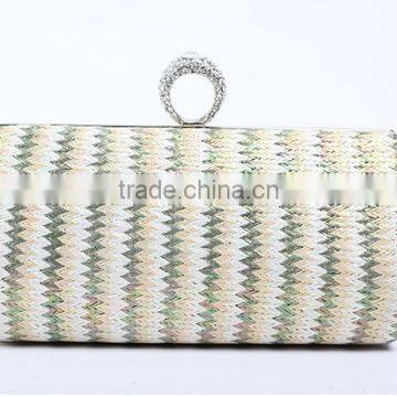 OEM YIWU factory best selling fashiona straw indian ladies evening bags