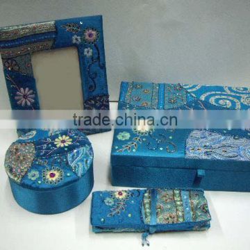 Designer Embroidered Handmade Beaded Fabric Ladies Coin Purse ~Purses