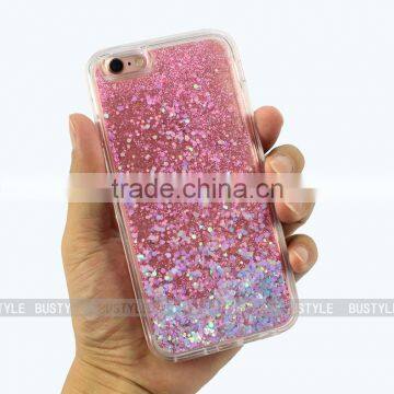 Custom Transparent Liquid Glitter Case for iPhone for Samsung Mobile Phone Cover                        
                                                Quality Choice