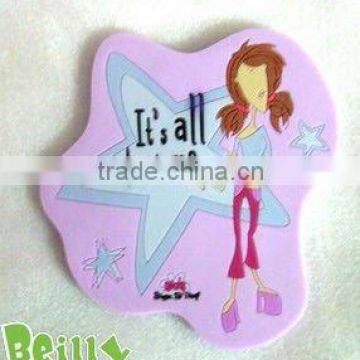 2013 the beautiful gril custom design silicone cup mat