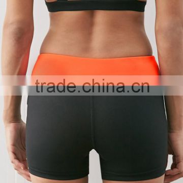 Cheap wholesale high quality gym shorts SUPPLEX Nylon and Spandex custom fitness yoga shorts