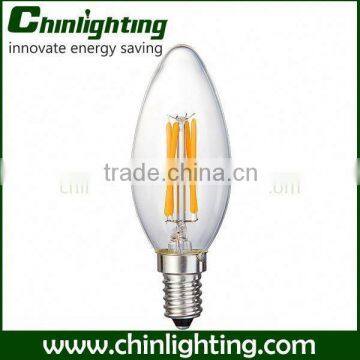 led filament light c35 e14 bulb dimmable c35 ice cream led bulb onmi-directional c35 led candle