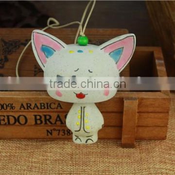 cute chinese animal shape ceramic wind chime