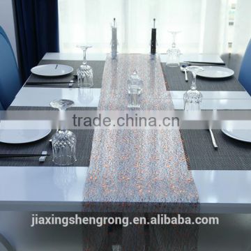 Jiaxing Wholesale Colorful Organza Rectangle Table Cloth