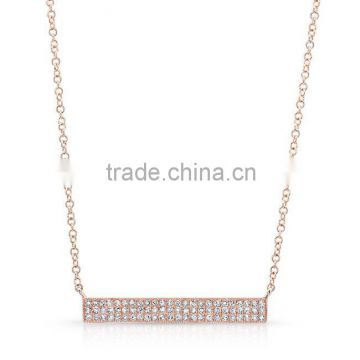 Factory wholesale price women fashion gold necklace designs in 3 grams