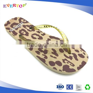 China fashion new design slipper printed with flower latest flip flop custom manufacturing sandals