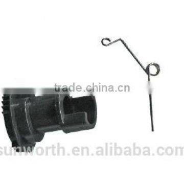 Reset lever (flag gear) and spring for use in Brother HL 3170, 3150, 3140, MFC 9130, 9340 (TN 221, 241, 251, 261,291