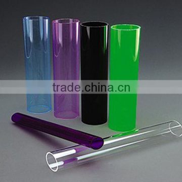 best sell colored Acrylic Tube/pvc plastics china supplier in alibaba