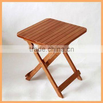 wooden square table