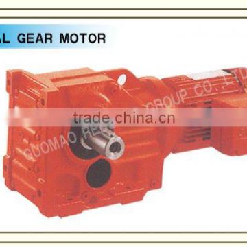GUOMAO Hot Sale GK Series double helical gear reducer With Motor For good quality and high-tech