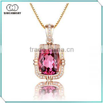 Fashion jewelry main material silver with zircon