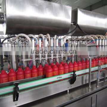 Automatic laundry detergent/shampoo/fabric cleaner bottle filling machine
