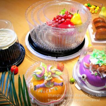 Clear Oriented Polystyrene OPS Cake Box