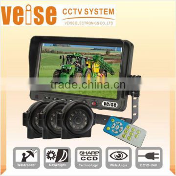 7" Digital Screen Monitor Support Three-channel rear view systems for Agriculture Equipment