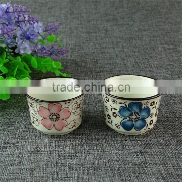 stocklot Japanese style porcelain tea cups mugs with decal printed for wholesale