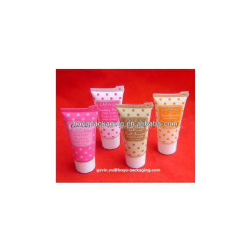 hand cream cosmetic tube with the screw top cap offset printing