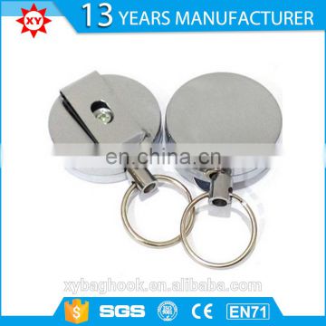 Logo Printing Metal Keychain Function Badge Reel Holders
