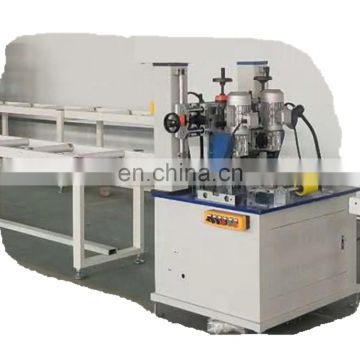 Automatic thermal break aluminum knurling machine with strip feeder for window and door