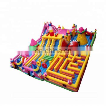 Large Outdoor Inflatable Bouncy Castle Maze Kids Adult Jumping Castle Fun City Playground For Sale