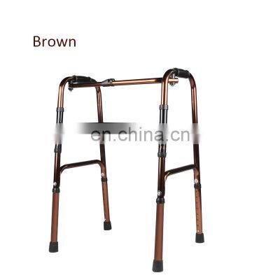 Rehabilitation Product for Old People and Disabled Knee Walk Folding Lightweight Aluminium Walking Zimmer Frame Walker