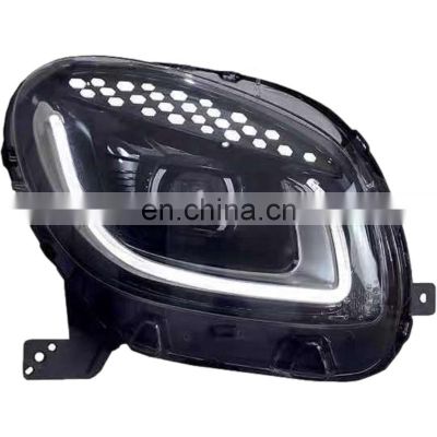 upgrade to full LED headlamp headlight and with a touch of blue for mercedes benz Smart head lamp 2015-2019