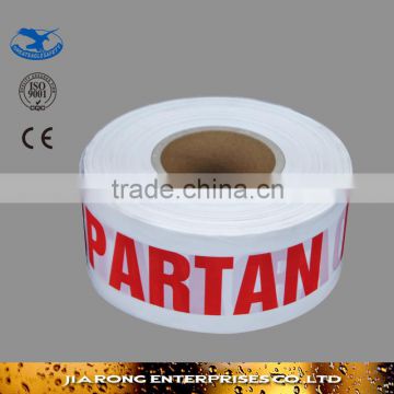 Low factory price non adhesive Warning Tape with word Spartan race OP013-16